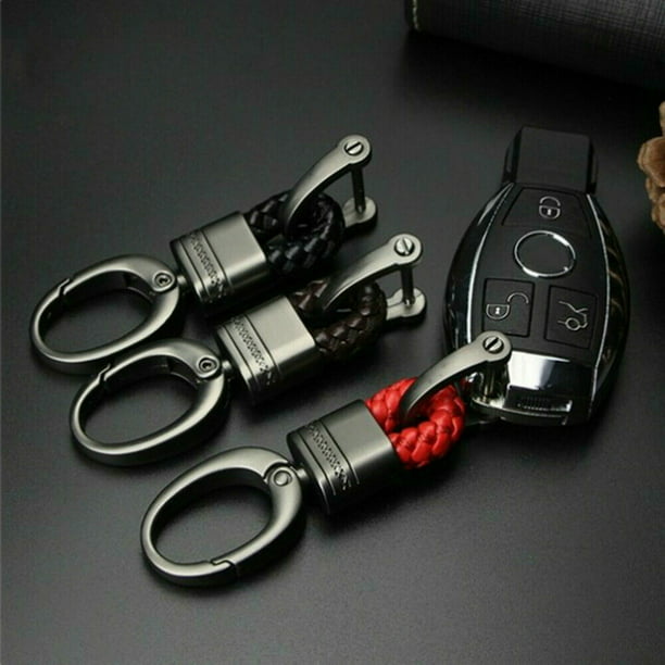 Car Keychain Men's Creative Key Holder Keyring Key Chain Genuine Leather Keyfob